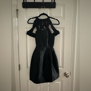 Asilio Black Cutout Mini Dress